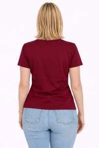Polo damskie bordo tyłem.png